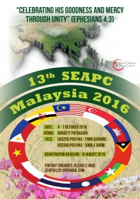 13th SOUTH-EAST ASIA PRAYER CONSULTATION IN MALAYSIA (OCTOBER 4-7, 2016)