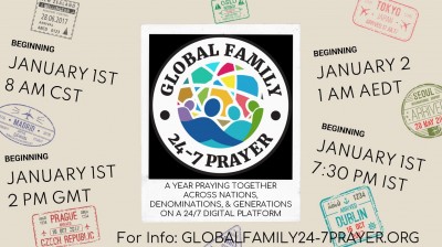 ‘Global Family’ – 24-7-365 Prayer Room Launch – Jan 1st