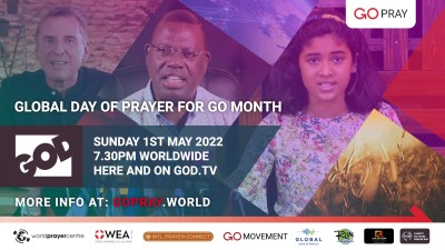 GO PRAY - Global Day of Prayer for GO MONTH - May 1st 2022