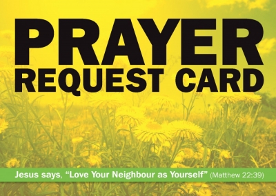 Prayer Request Card